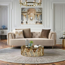 FX Dior Sofa – Fabric Champagne