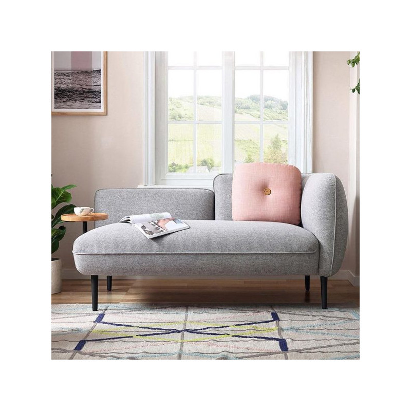FX Howard 2 Seat Sofa Left/Right Hand Table – Fabric Light Grey